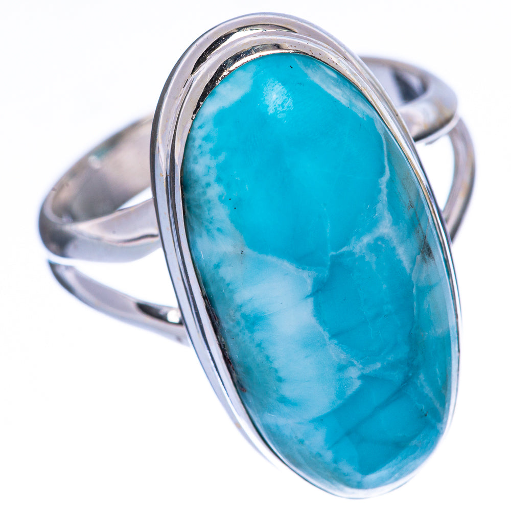 Larimar Ring Size 8.25 (925 Sterling Silver) R2140