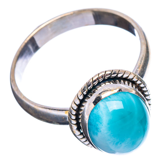 Sterling silver turquoise oval cabochon ring with textured braided band
