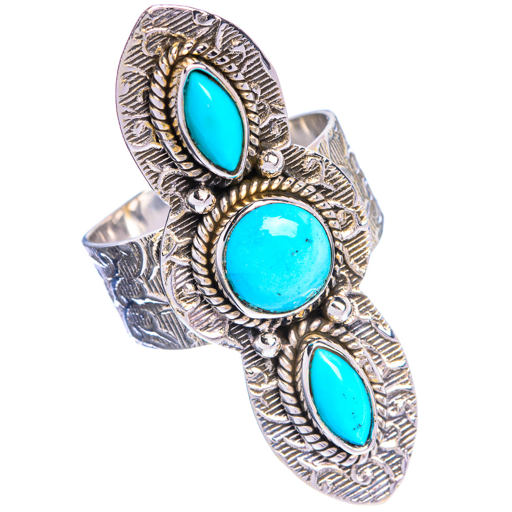 Large Sleeping Beauty Turquoise Ring Size 8 (925 Sterling Silver) R144332