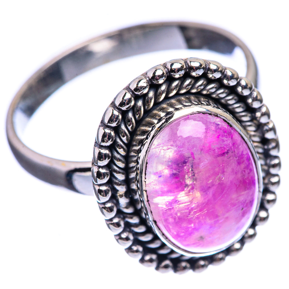 Pink Moonstone Ring Size 9.75 (925 Sterling Silver) R142131