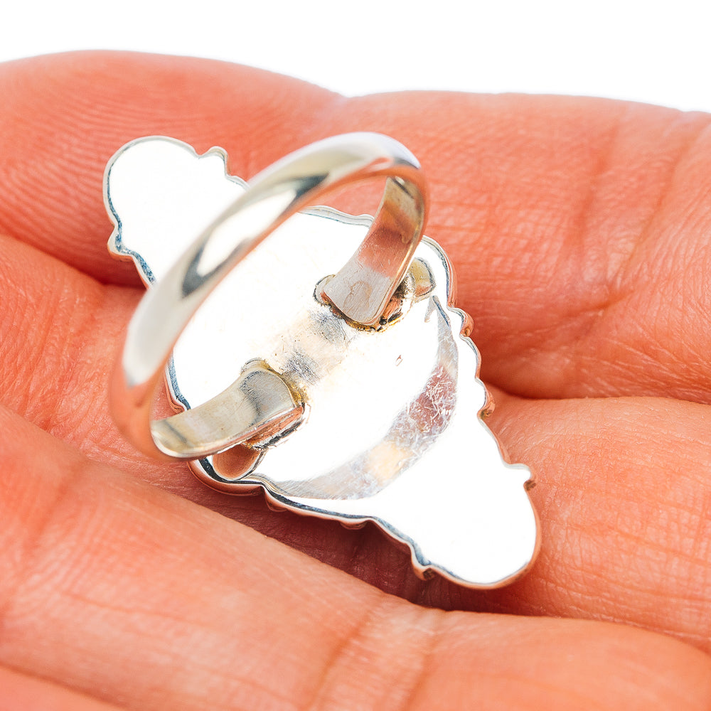 Rainbow Moonstone Ring Size 8 (.925 Sterling Silver)