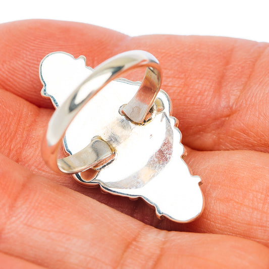 Rainbow Moonstone Ring Size 8 (.925 Sterling Silver)