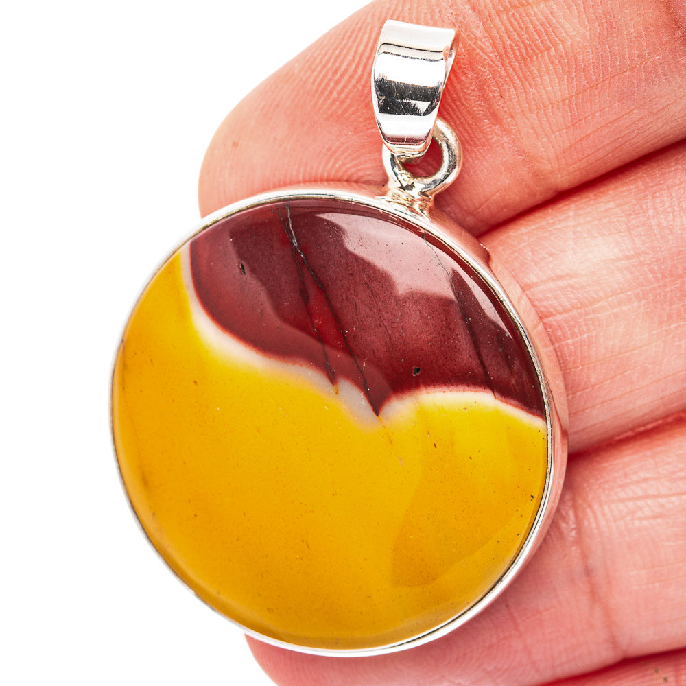 Mookaite Pendant 1 5/8" (.925 Sterling Silver)