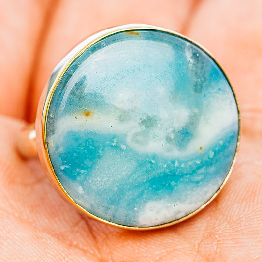 Peruvian Opal Ring Size 8.25 (German Silver)