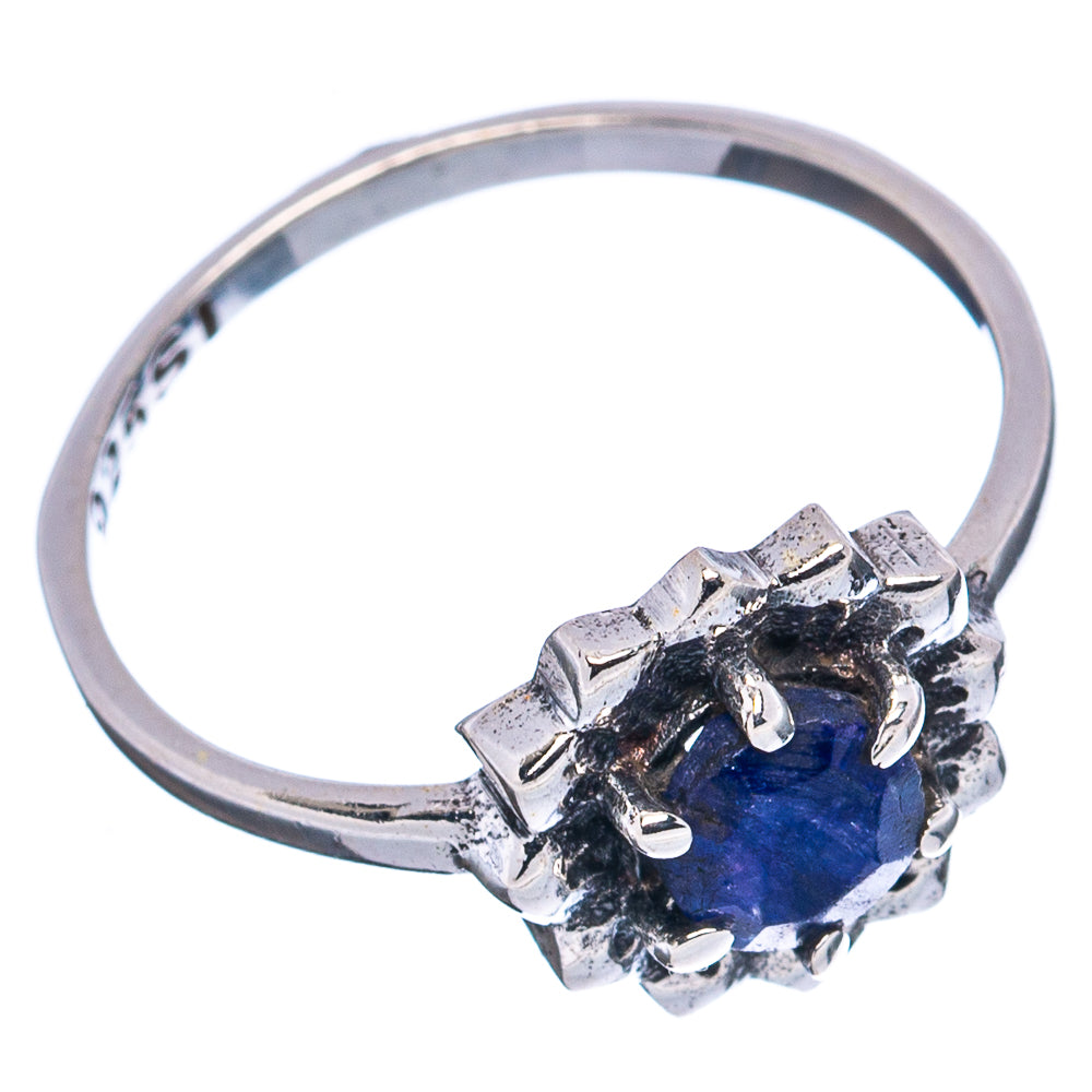 Blue Sillimanite Dainty Ring Size 5.75 (.925 Sterling Silver)