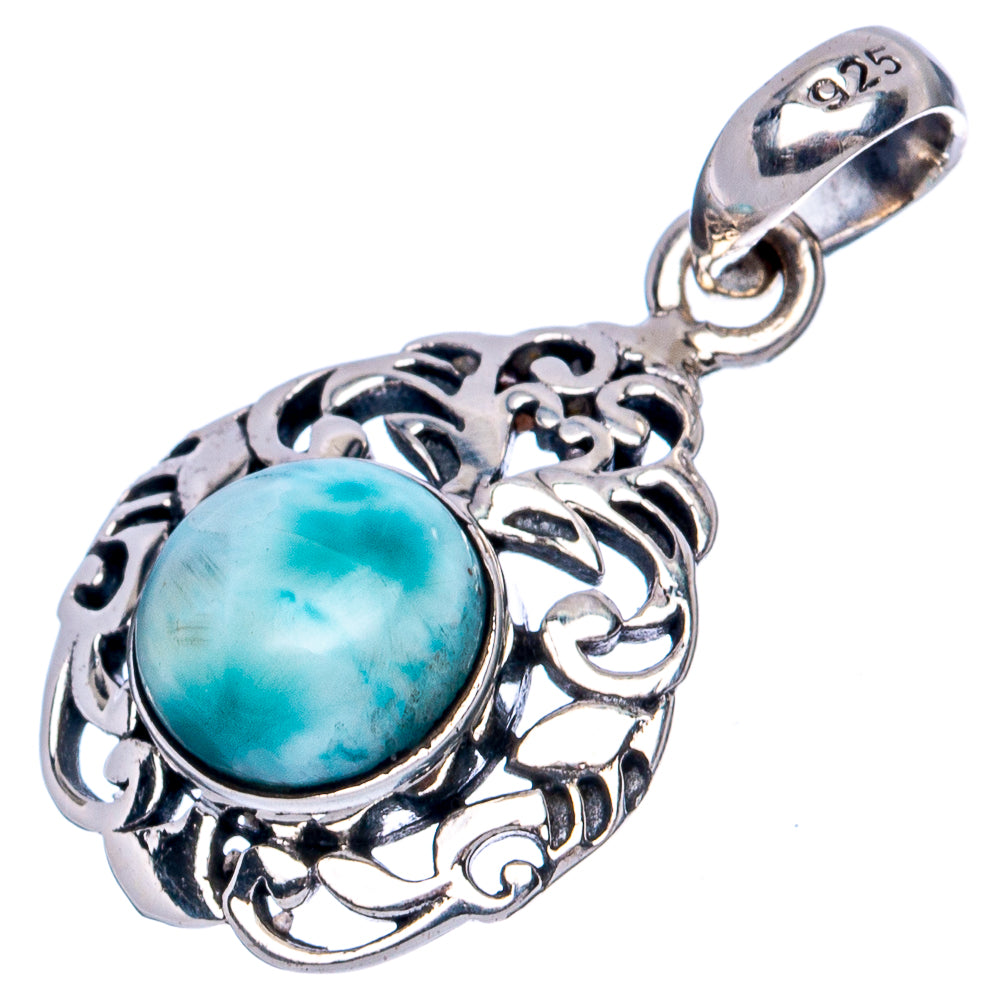 Larimar Dainty Pendants 1" (925 Sterling Silver) P42244