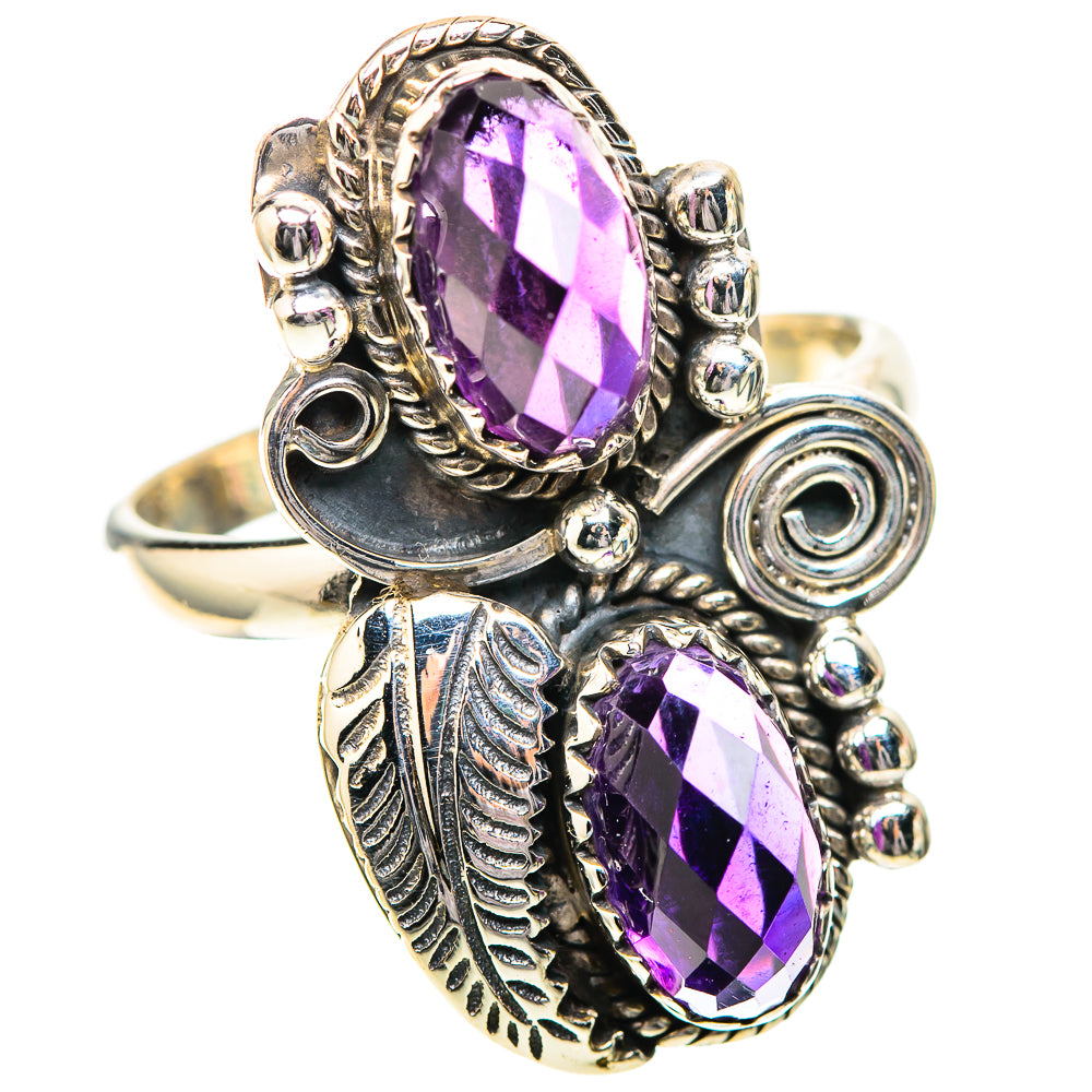 Faceted Amethyst Ring Size 9 (925 Sterling Silver) RING138856