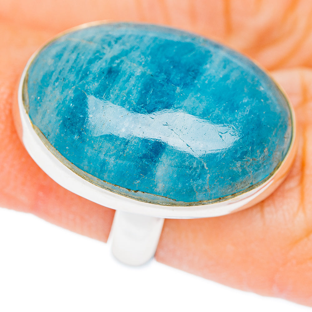 Premium Aquamarine Ring Size 5.5 Adjustable (.925 Sterling Silver)