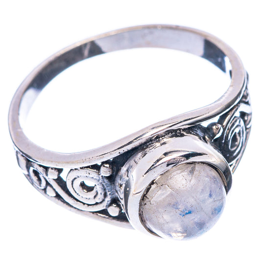 Rainbow Moonstone 925 Sterling Silver Ring Size 6.75 (925 Sterling Silver) R5374