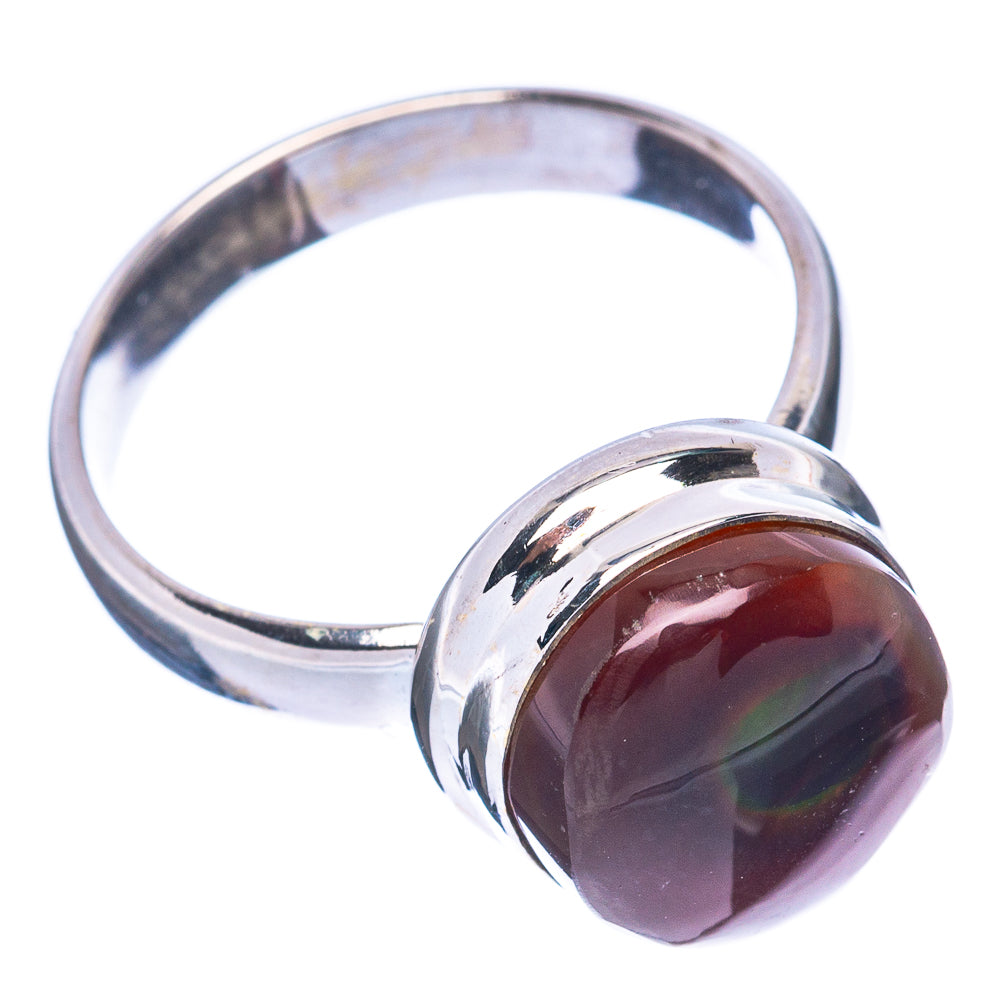 Rare Mexican Fire Agate Ring Size 6.5 (925 Sterling Silver) R2784
