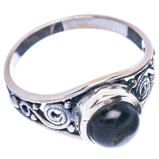 Black Onyx 925 Sterling Silver Ring Size 7.75 (925 Sterling Silver) R5372