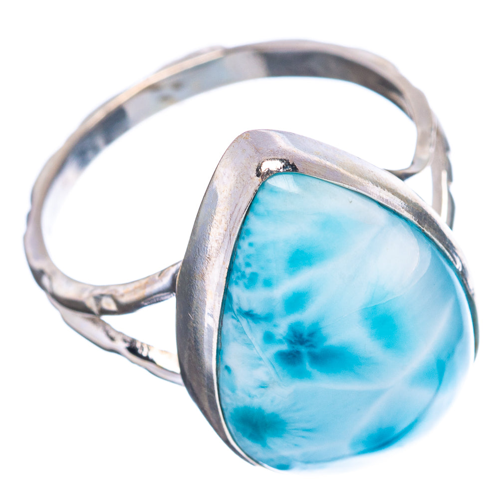 Rare Larimar Ring Size 9.75 (.925 Sterling Silver)