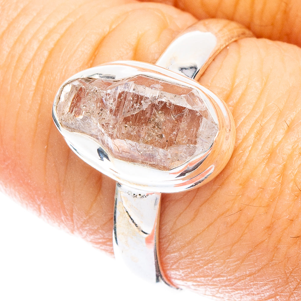 Herkimer Diamond Ring Size 8.5 (925 Sterling Silver) R6648