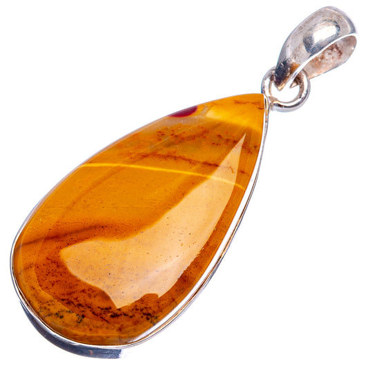 Premium Mookaite Pendant 1 5/8" (.925 Sterling Silver)