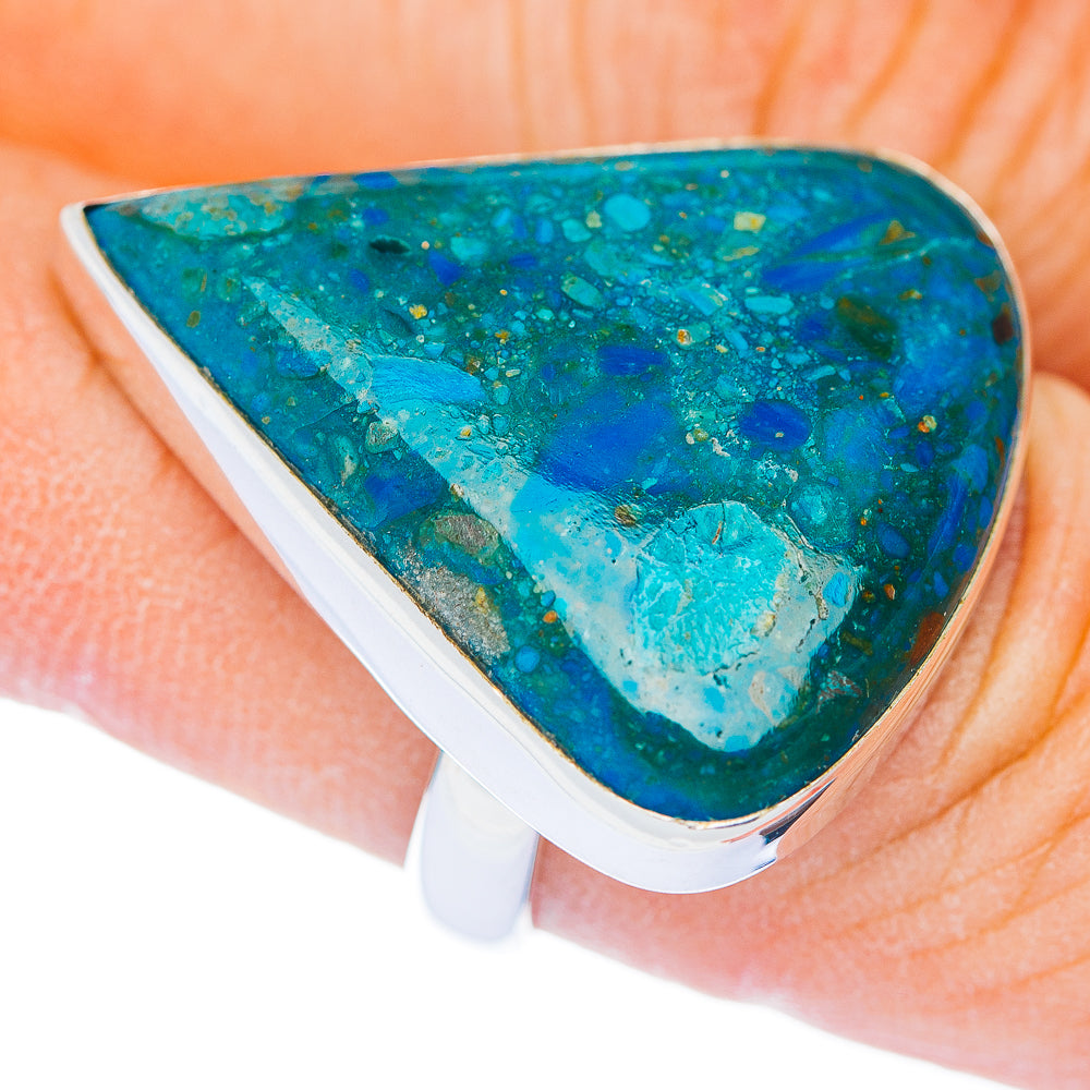 Premium Peruvian Opal Ring Size 7.75 Adjustable (.925 Sterling Silver)