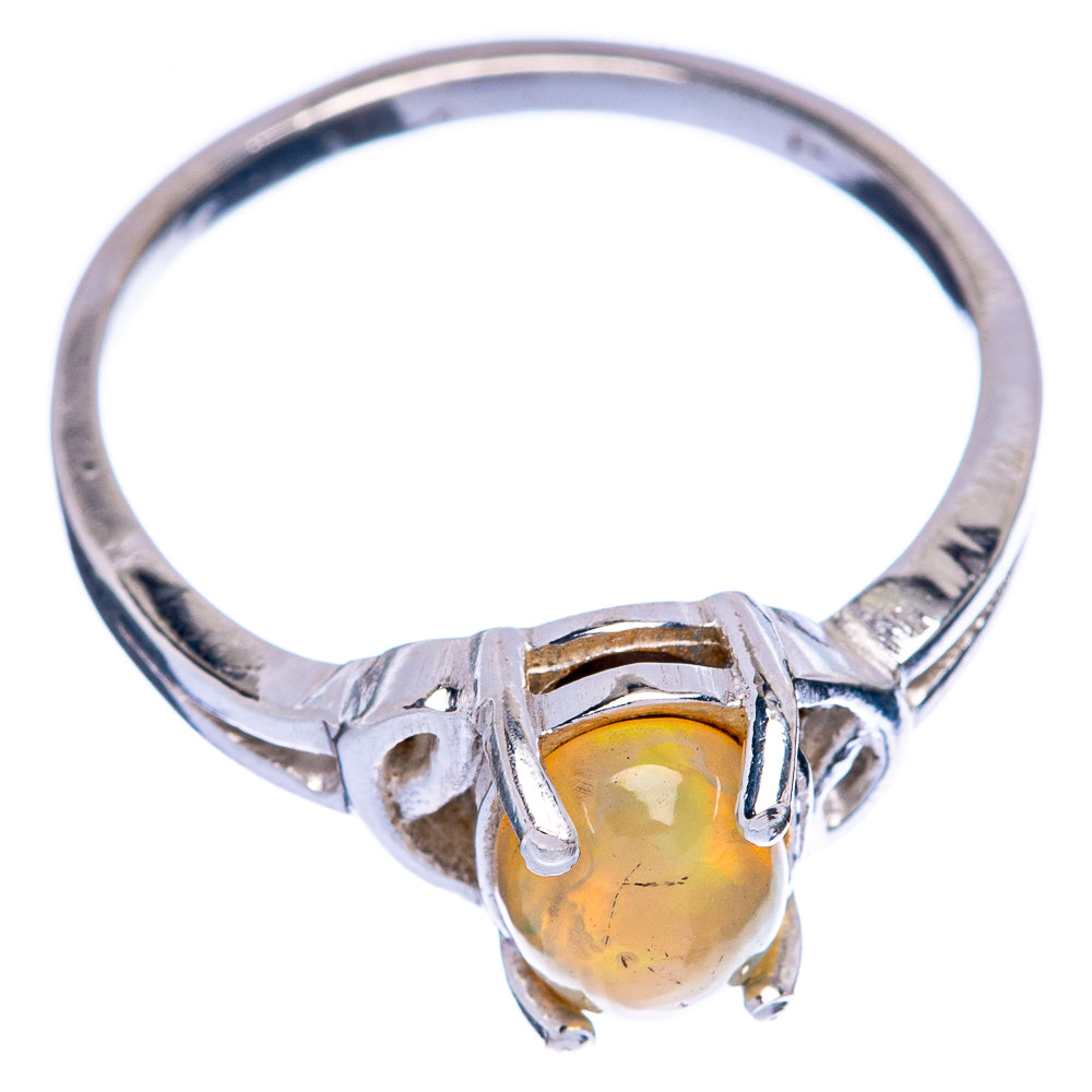 Rare Natural Ethiopian Opal Ring Size 7.75 (925 Sterling Silver) R145549