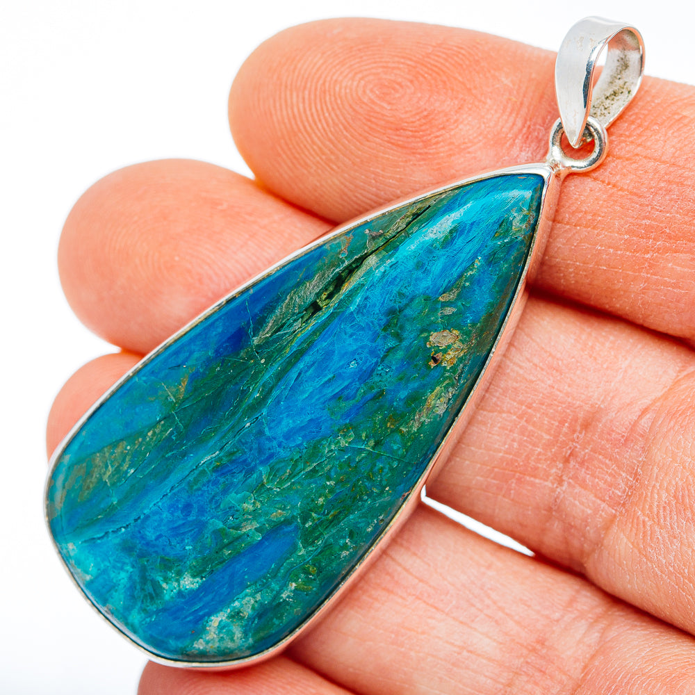 Premium Peruvian Opal Pendant 2 1/8" (.925 Sterling Silver)