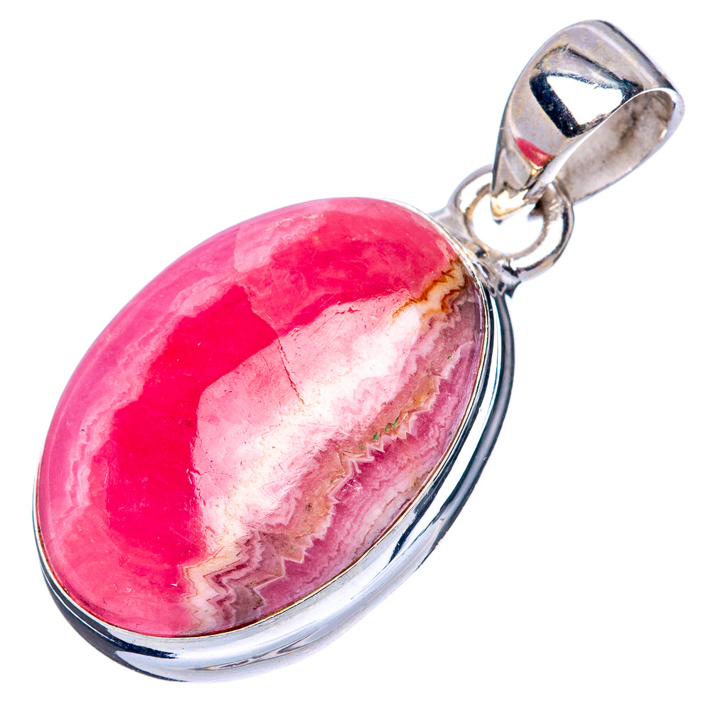 Rhodochrosite Pendant 1 1/4" (925 Sterling Silver) P42798