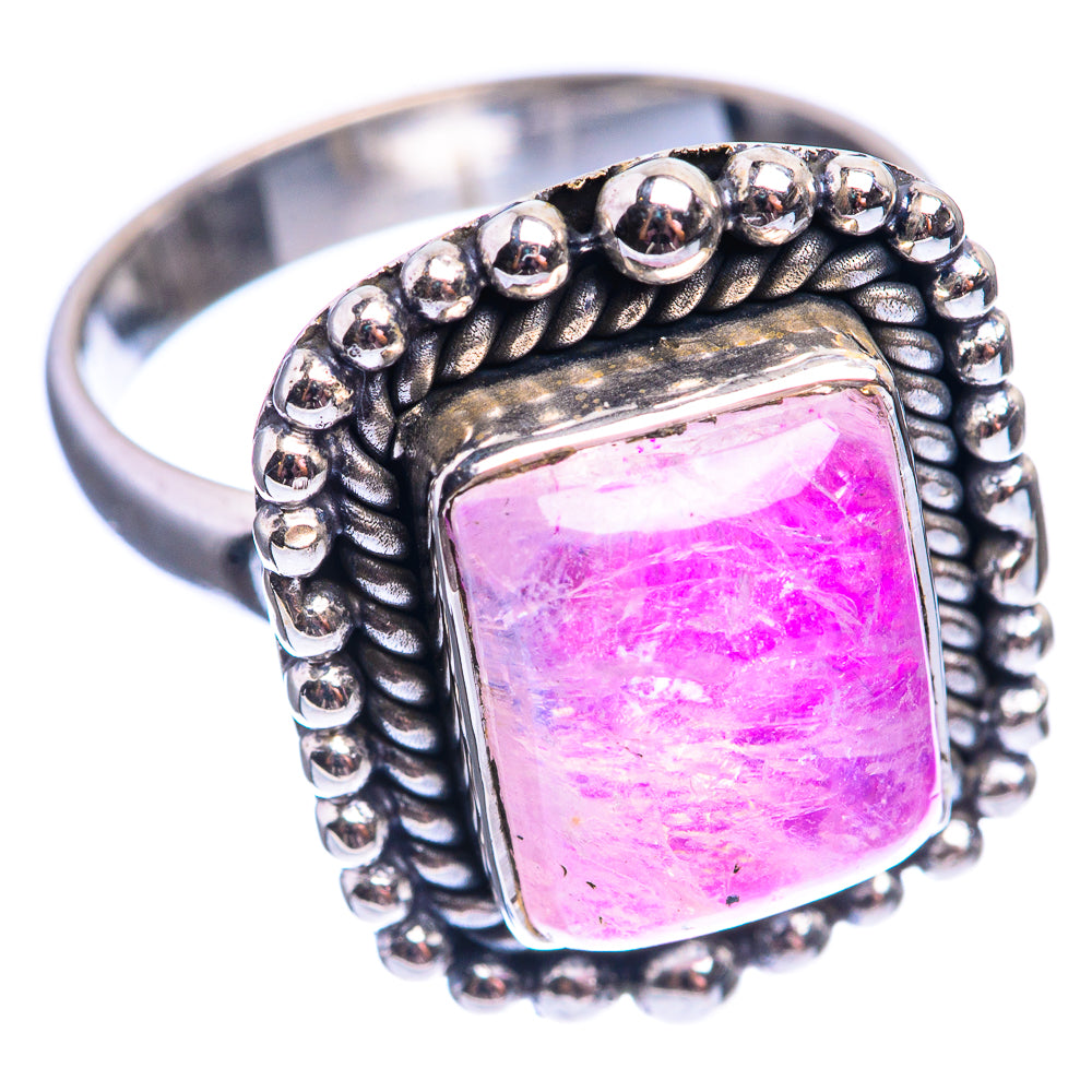 Pink Moonstone Ring Size 6.75 (925 Sterling Silver) R141930