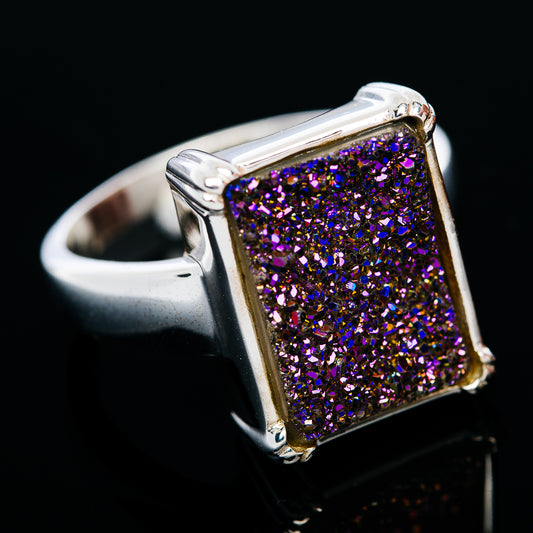 Premium Titanium Druzy Ring (.925 Sterling Silver)