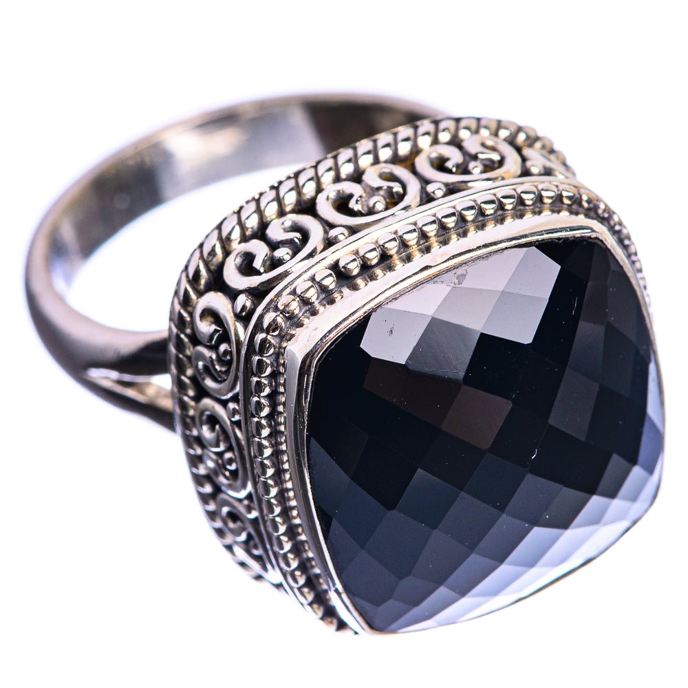 Black Onyx 925 Sterling Silver Ring Size 7