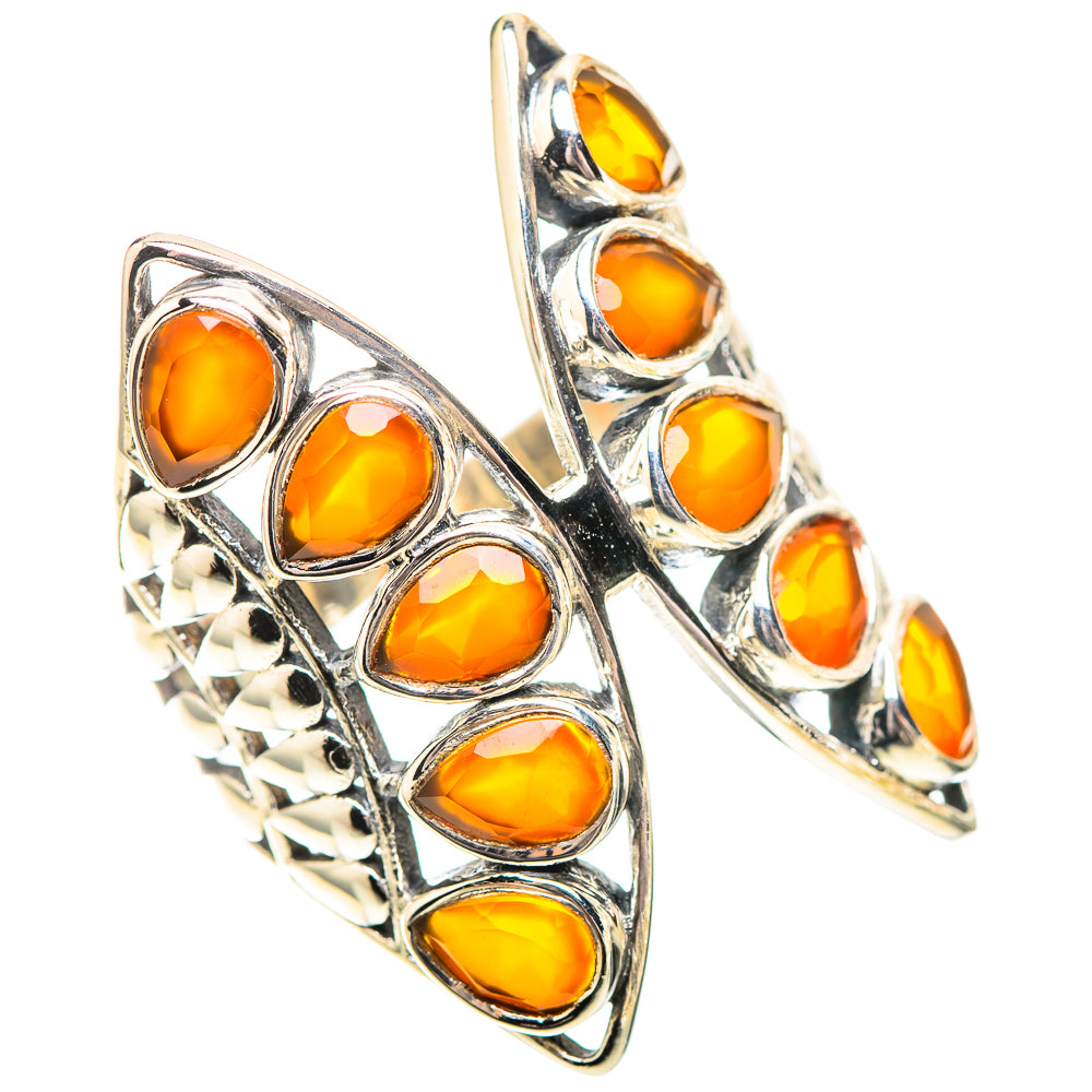 Large Carnelian Ring Size 9.5 (925 Sterling Silver) RING139087