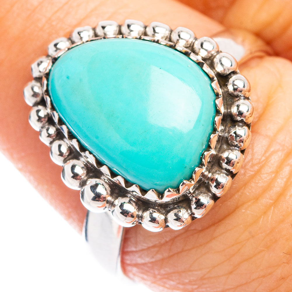 Rare Kingman Turquoise Ring Size 8.5 (.925 Sterling Silver) – Ana Silver Co