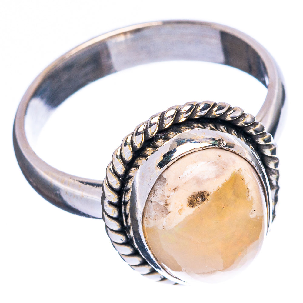 Rare Mexican Fire Opal Ring Size 7 (925 Sterling Silver) R5062