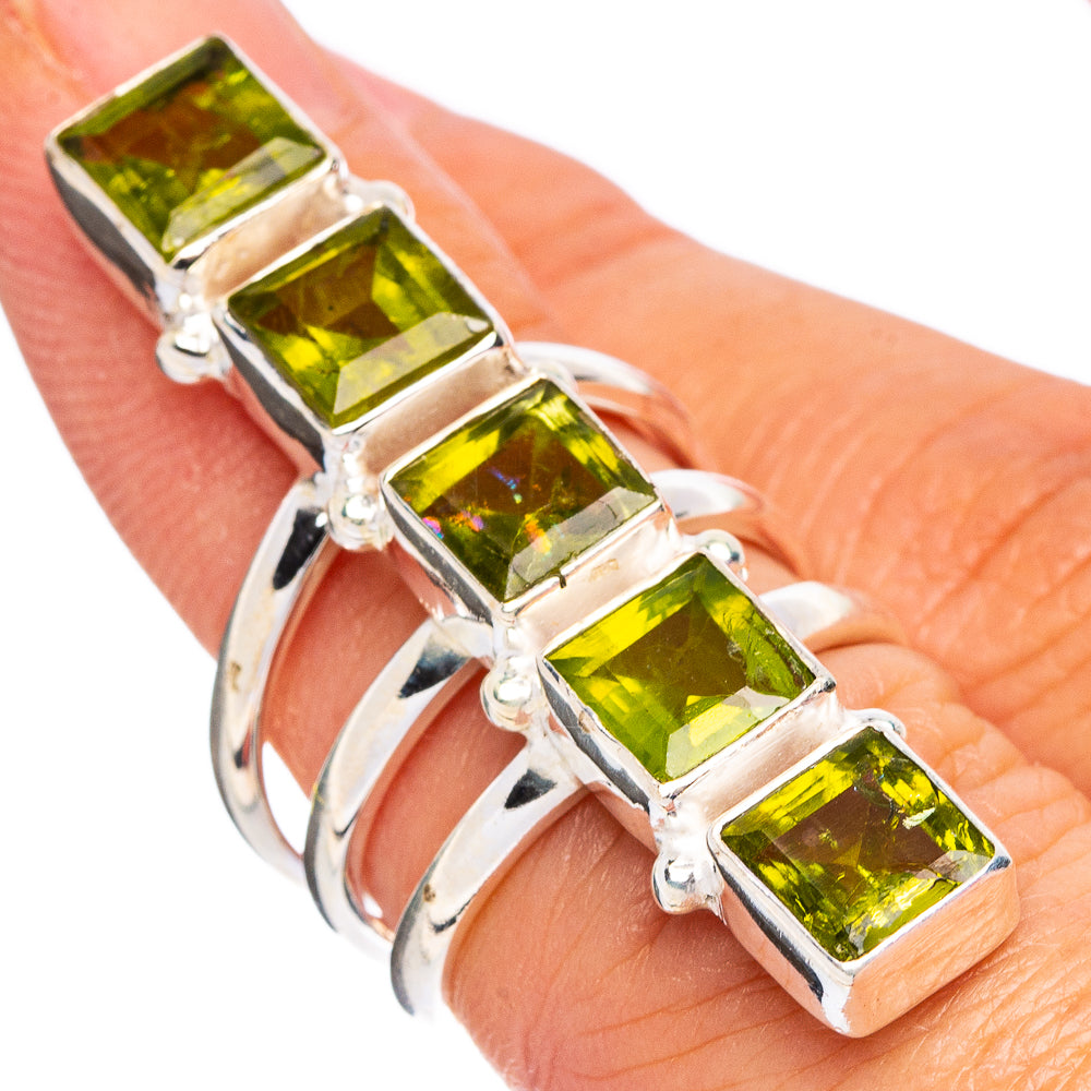 Peridot Ring Size 5.75 (.925 Sterling Silver)
