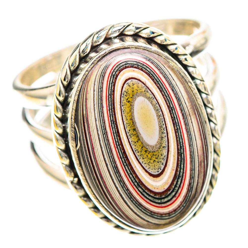 Fordite 925 Sterling Silver Ring Size 7.25 (925 Sterling Silver) RING139571