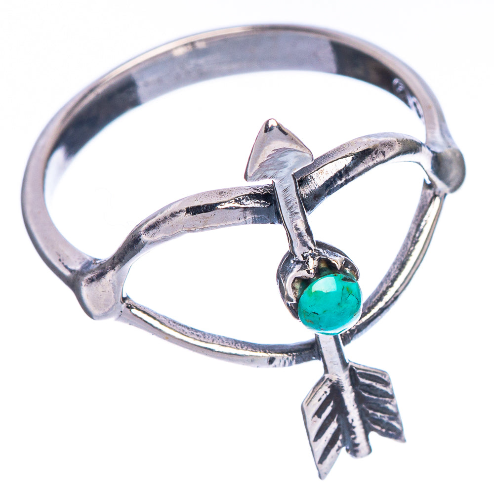 Rare Arizona Turquoise Arrow Ring Size 8.5 (925 Sterling Silver) R147048