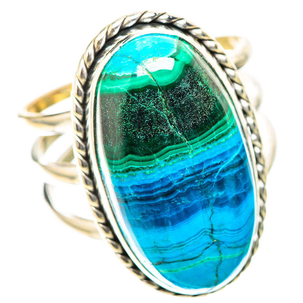 Large Chrysocolla Ring Size 10 (925 Sterling Silver) RING138605