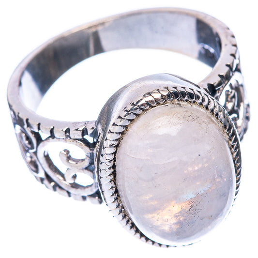 Rainbow Moonstone 925 Sterling Silver Ring Size 6.5 (925 Sterling Silver) R5399
