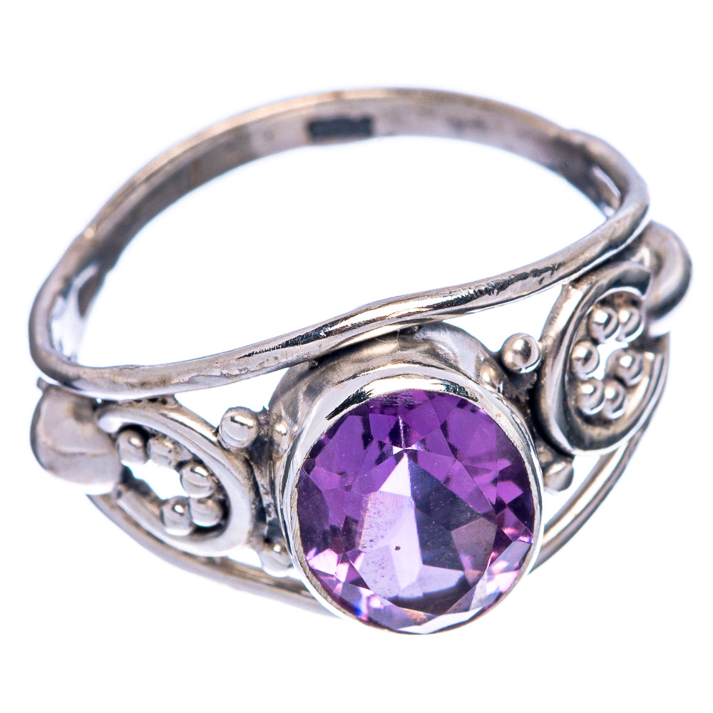 Faceted Amethyst Dainty Ring Size 6 (925 Sterling Silver) R145663