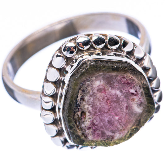 Tourmaline Slice Ring Size 8.75 (925 Sterling Silver) R2184