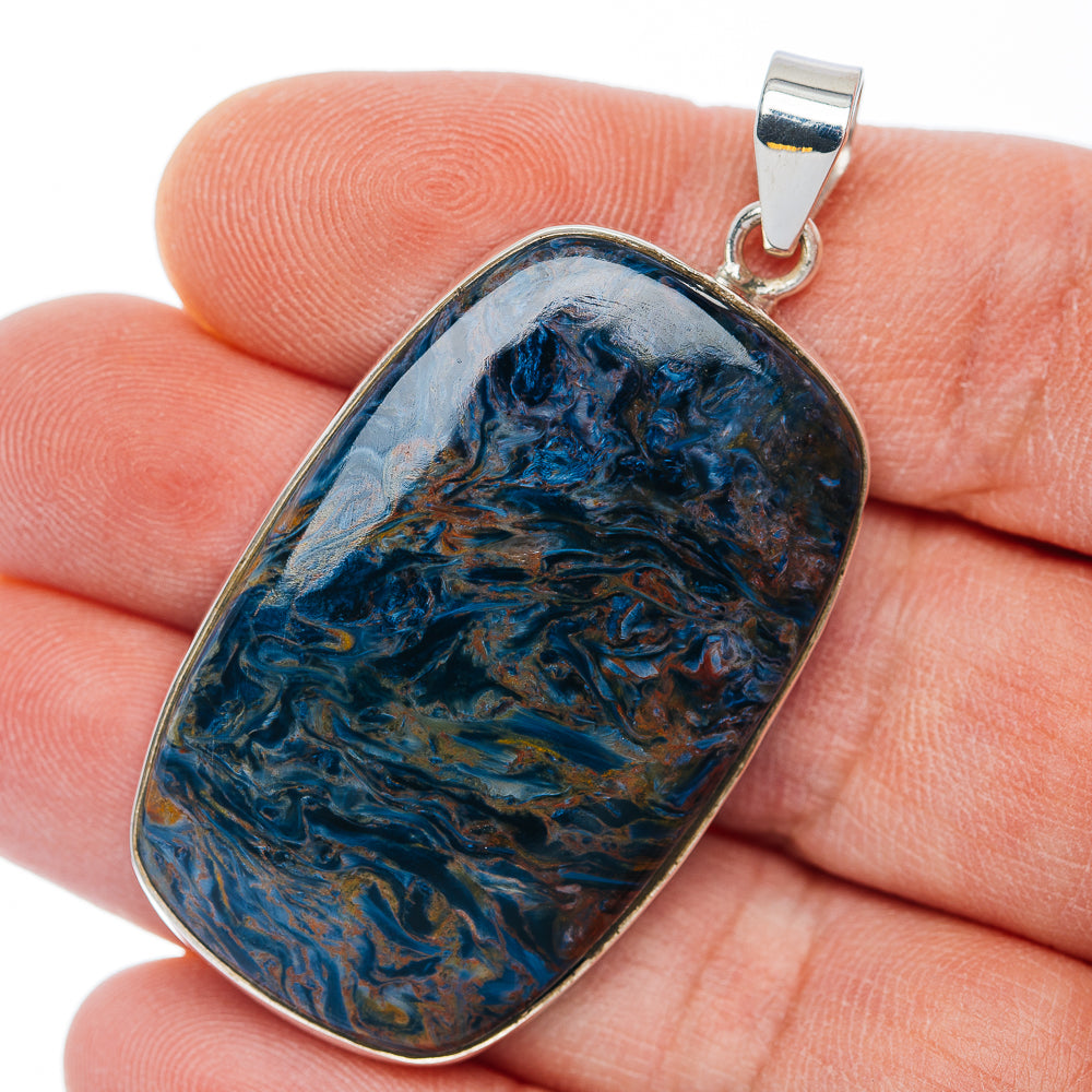 Premium Pietersite Pendant 2 1/8" (.925 Sterling Silver)
