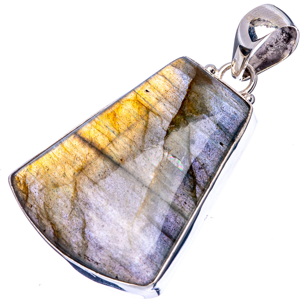 Labradorite Pendant 1 7/8" (925 Sterling Silver) P43164