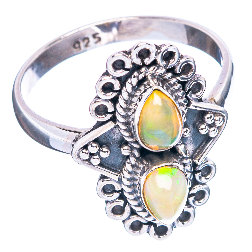 Rare Ethiopian Opal Ring Size 8.5 (925 Sterling Silver) R3739