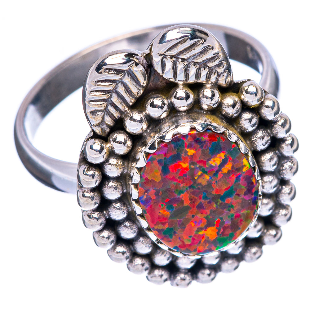 Synthetic Opal Ring Size 8 (925 Sterling Silver) R146164