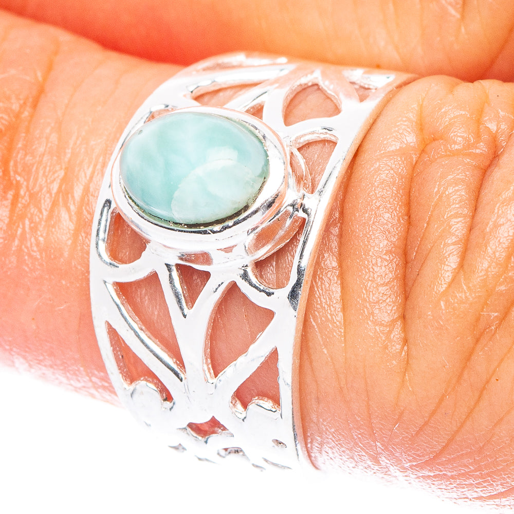 Larimar Ring Size 6 (925 Sterling Silver) R6997