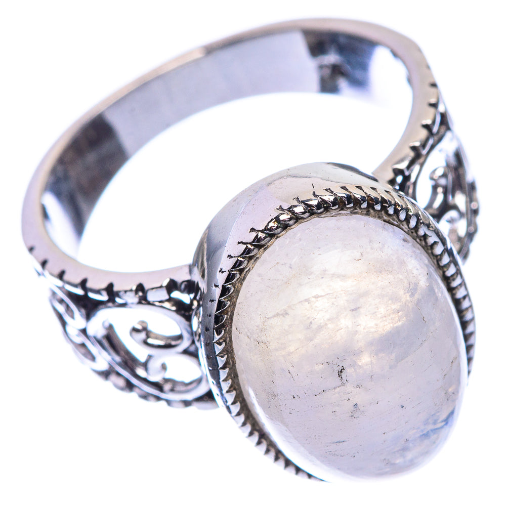 Rainbow Moonstone Dainty Ring Size 7 (925 Sterling Silver) R142561
