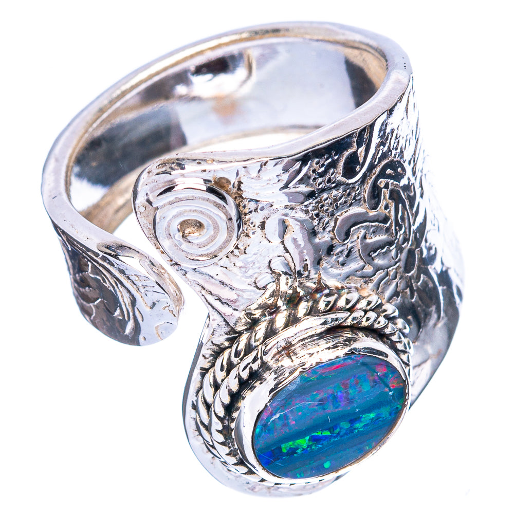 Rare Doublet Opal Ring Size 6.25 (925 Sterling Silver) R3664