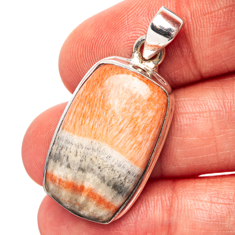 Celestobarite Pendant 1 1/2" (.925 Sterling Silver)