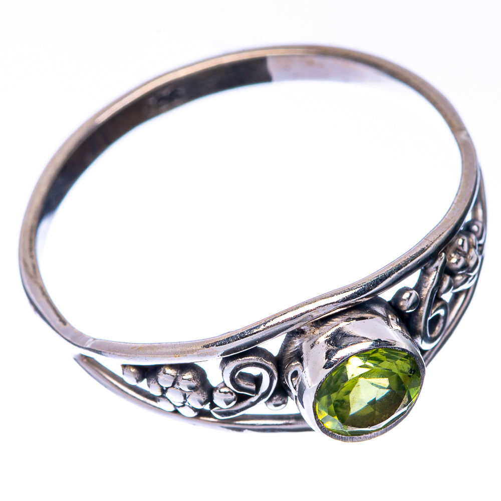 Peridot Dainty Ring Size 8.75 (925 Sterling Silver) R145253