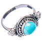 Larimar Ring Size 7.75 (925 Sterling Silver) R4281