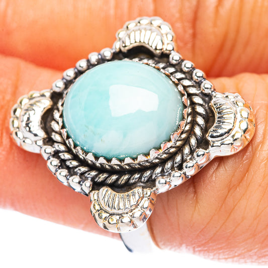 Larimar Ring Size 6.5 (925 Sterling Silver) R4537