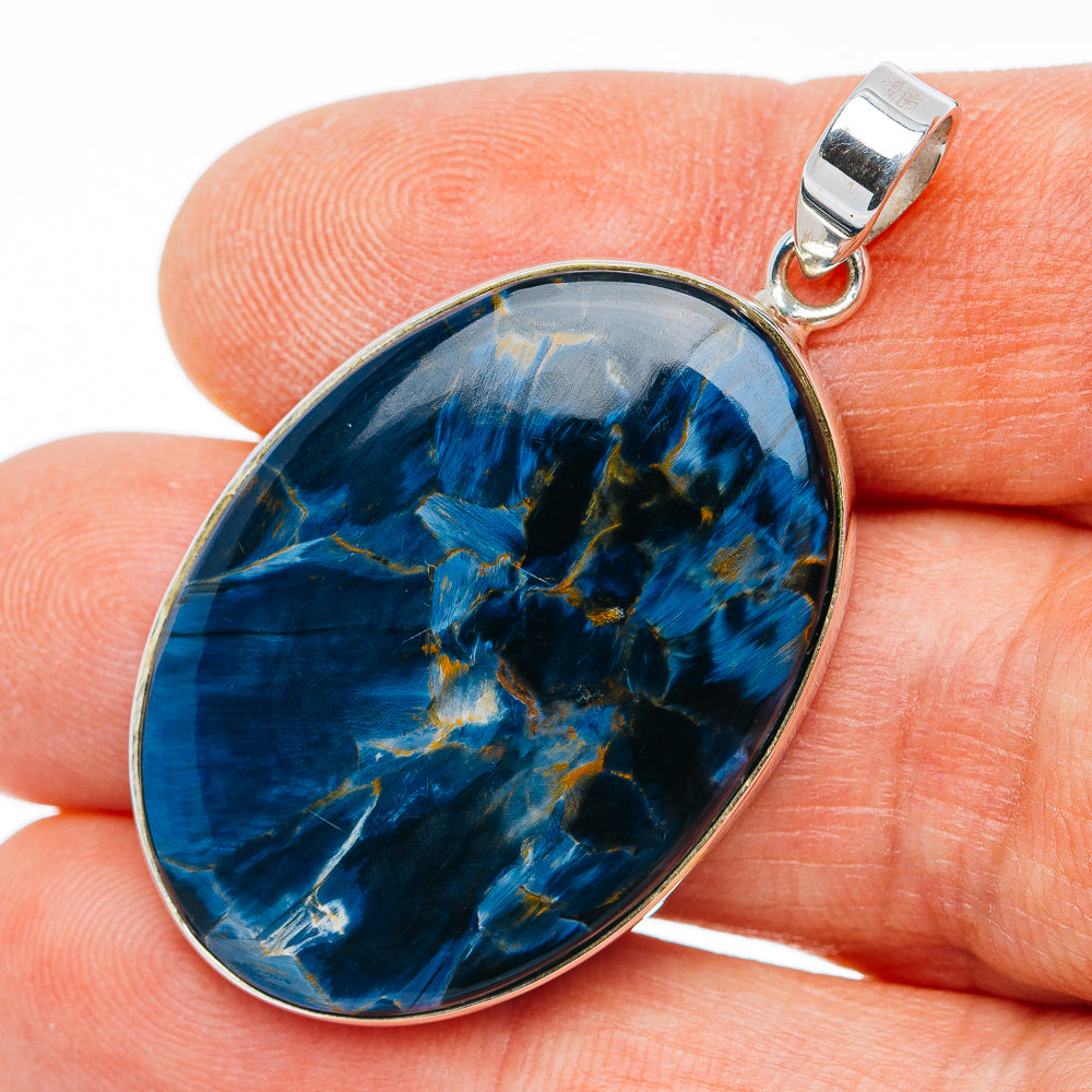 Premium Pietersite Pendant 1 3/4" (.925 Sterling Silver)