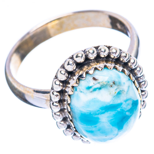 Larimar Ring Size 6.75 (925 Sterling Silver) R4589