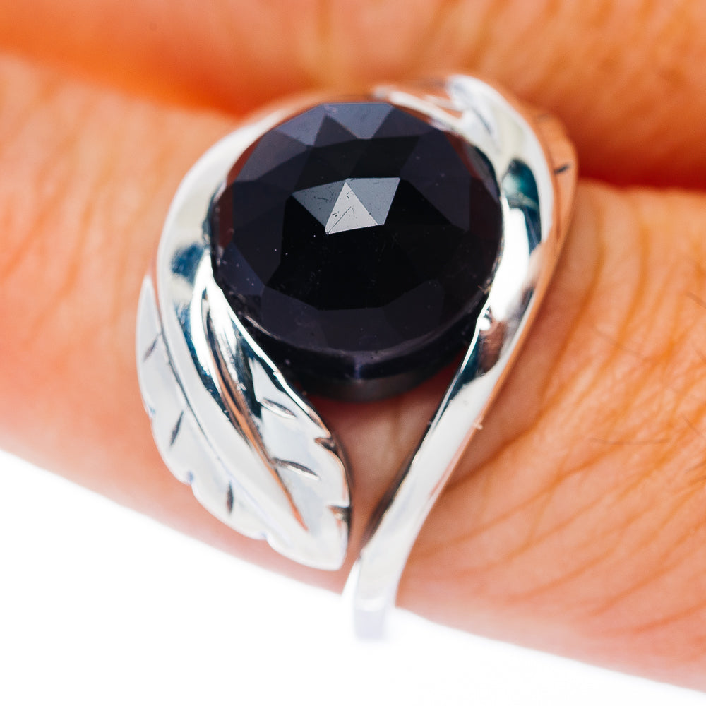 Premium Amethyst Leaf Ring Size 9 (.925 Sterling Silver)