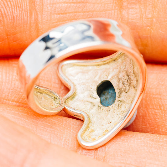 Larimar Ring Size 6 Adjustable (.925 Sterling Silver)